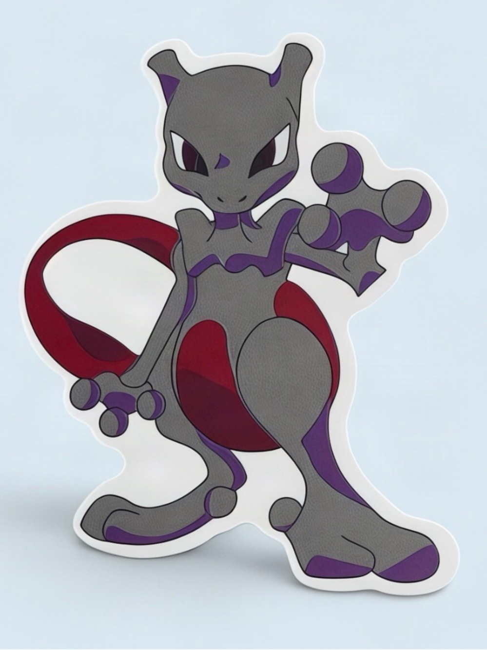 Pokémon Mewtwo Sticker | Dark Psychic Legendary Anime Vinyl Decal